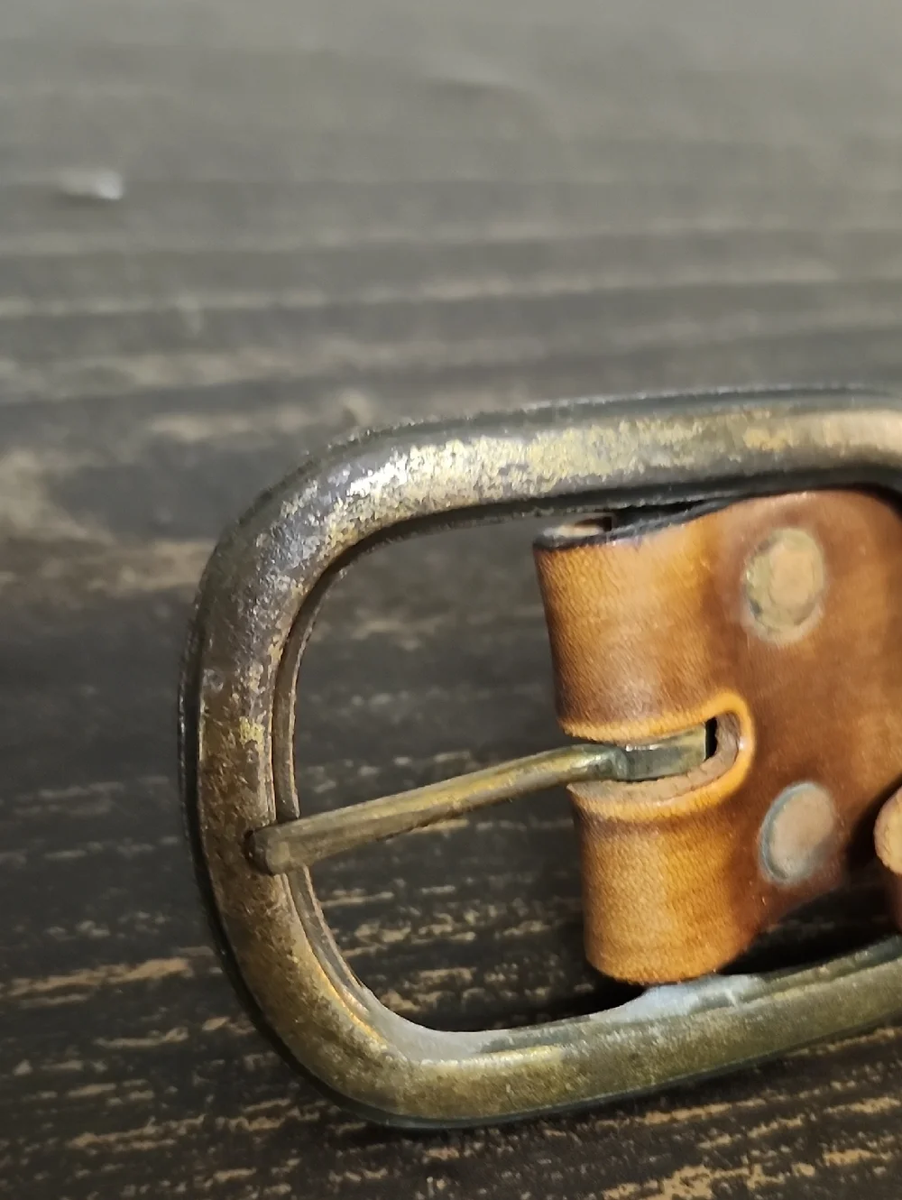 Vintage Andhurst Bown Leather CowHide Motocycles Buckle Western Belt Size 32